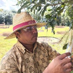 Dr Mobashwer Alam in the field 