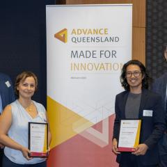 Dr Lida Omaleki and Dr Eric Dinglasan receiving their Fellowship certificates